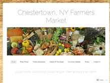 Tablet Screenshot of chestertownfarmersmarket.com
